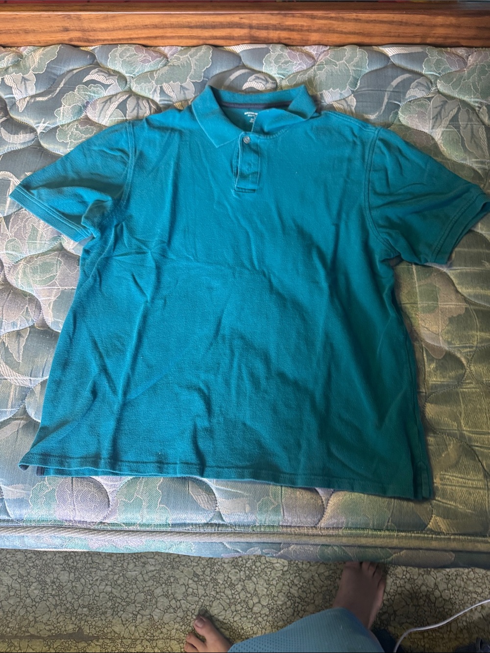 Amazon Essentials Teal Short-Sleeve Polo